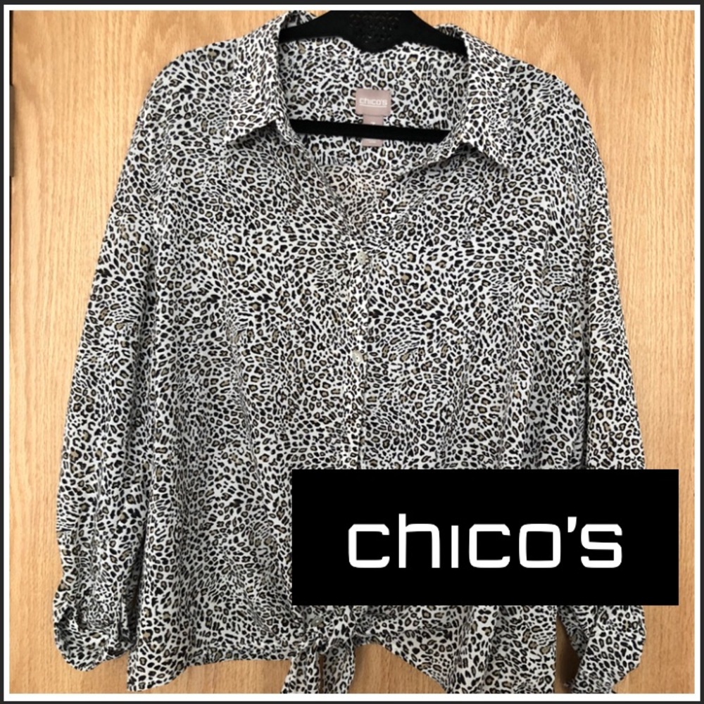 Chico’s animal print top